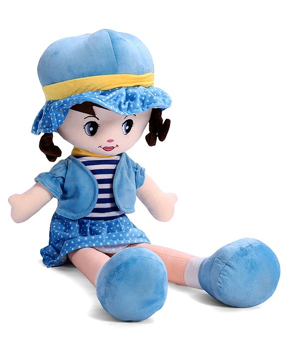 Babyhug Winky Doll with Cute Dress, Matching Hat & Stitched Shoes Height 80 cm - Pink| Ideal Snuggle Toy| Safe & Interactive| Removable Dress| Imaginative Play & Storytelling| BIS Certified