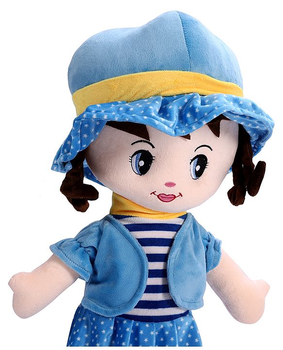 Babyhug Winky Doll with Cute Dress, Matching Hat & Stitched Shoes Height 80 cm - Pink| Ideal Snuggle Toy| Safe & Interactive| Removable Dress| Imaginative Play & Storytelling| BIS Certified