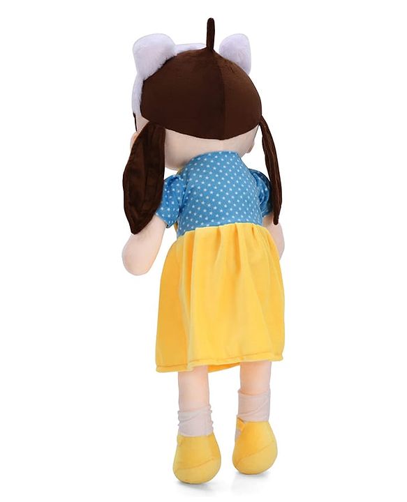 Babyhug 70cm Daisy Doll with Cute Dress & Stitched Shoes - Yellow| Ideal Snuggle Toy| Super Soft Fabric| Cuddle & Travel Partner| Toddler Gifting| BIS Certified| Room & Car Decor