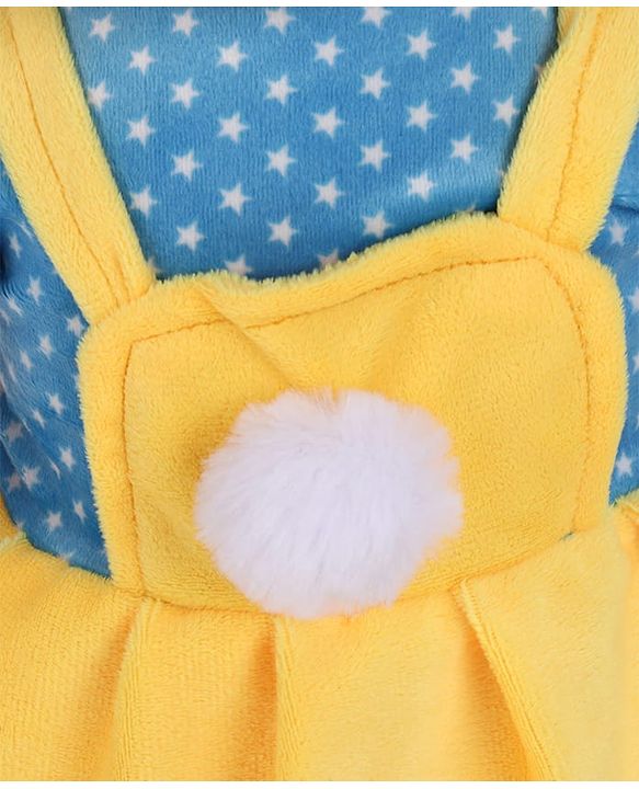 Babyhug 70cm Daisy Doll with Cute Dress & Stitched Shoes - Yellow| Ideal Snuggle Toy| Super Soft Fabric| Cuddle & Travel Partner| Toddler Gifting| BIS Certified| Room & Car Decor