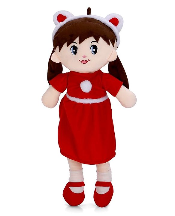 Babyhug 70cm Daisy Doll with Cute Dress & Stitched Shoes - Yellow| Ideal Snuggle Toy| Super Soft Fabric| Cuddle & Travel Partner| Toddler Gifting| BIS Certified| Room & Car Decor