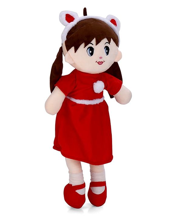Babyhug 70cm Daisy Doll with Cute Dress & Stitched Shoes - Yellow| Ideal Snuggle Toy| Super Soft Fabric| Cuddle & Travel Partner| Toddler Gifting| BIS Certified| Room & Car Decor