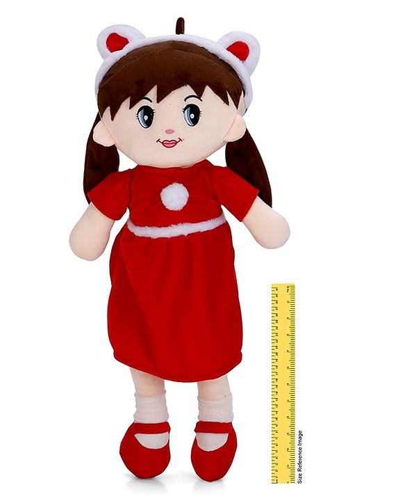Babyhug 70cm Daisy Doll with Cute Dress & Stitched Shoes - Yellow| Ideal Snuggle Toy| Super Soft Fabric| Cuddle & Travel Partner| Toddler Gifting| BIS Certified| Room & Car Decor