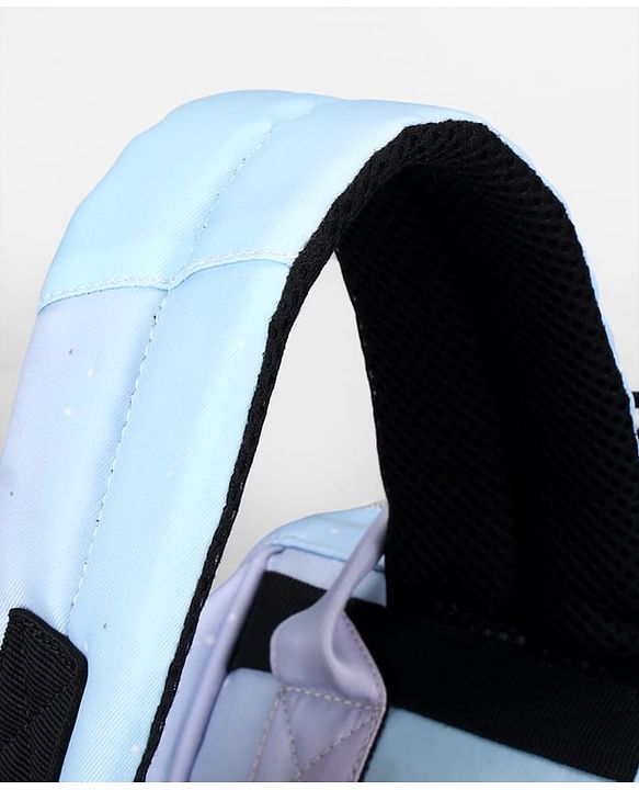 Babyhug Multipurpose Spacious Diaper Backpack Star Print - White| Adjustable Shoulder Strap|Insulated Bottle Pouch|Smart Back Zipper| Wipes Dispenser|Fishmouth Opening|Stylish Design|Attach to Trolley
