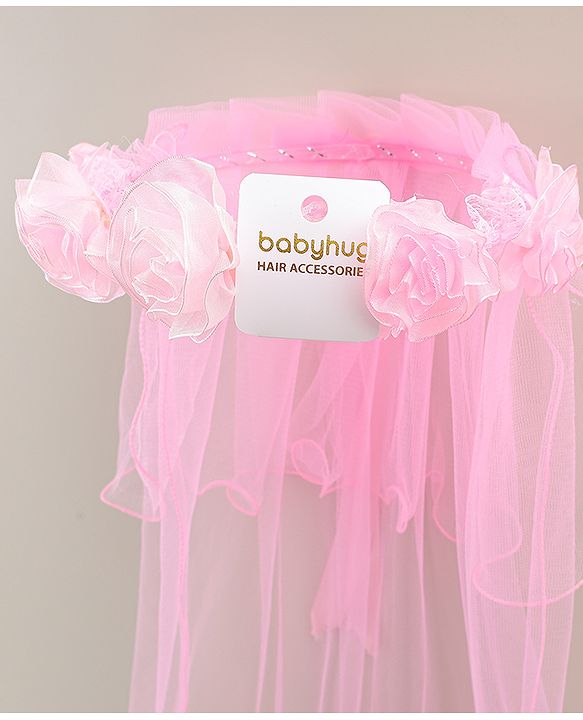 Babyhug Floral Applique Headband - Blue