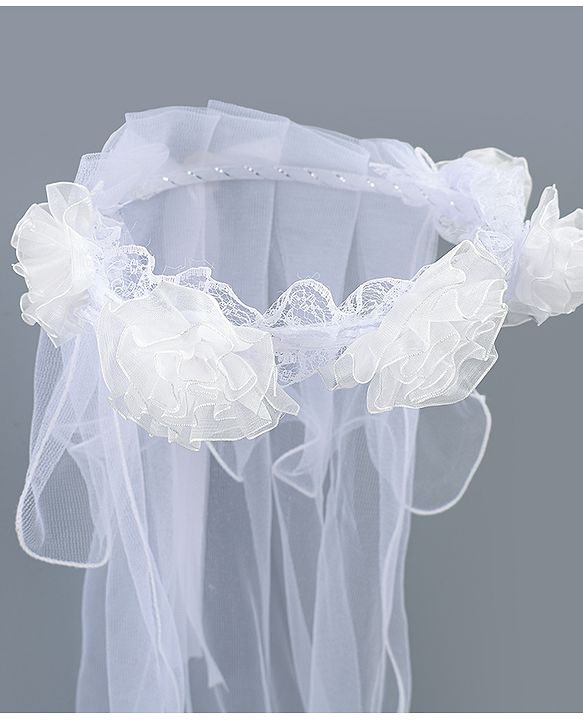 Babyhug Floral Applique Headband - Blue