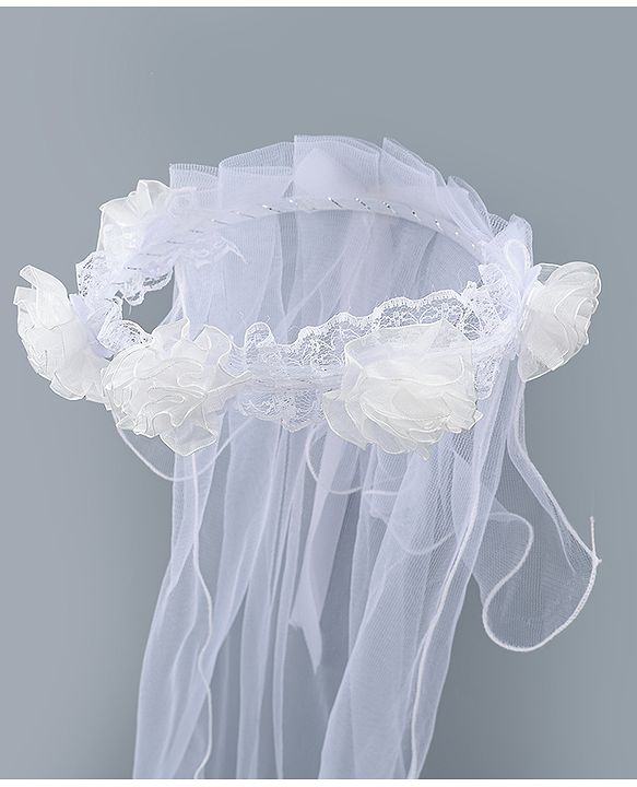 Babyhug Floral Applique Headband - Blue
