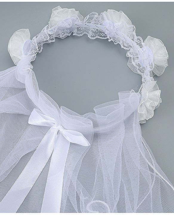 Babyhug Floral Applique Headband - Blue