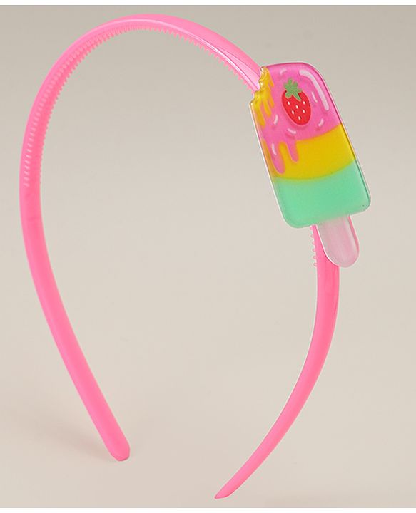 Babyhug Candy Shape Applique Hair Bands Pack of 3 - Multicolor