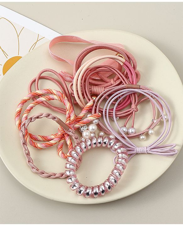 Pine Kids Hair Rubber Bands Pack of 11 - Multicolor