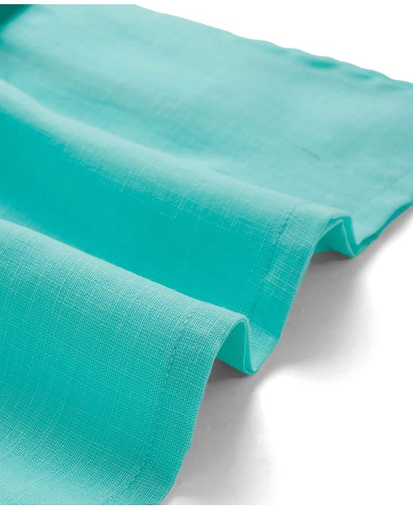 Babyhug Cambric Woven Full Sleeves Kurta Pajama & Jacket Set With Sequin Detailing - Aqua
