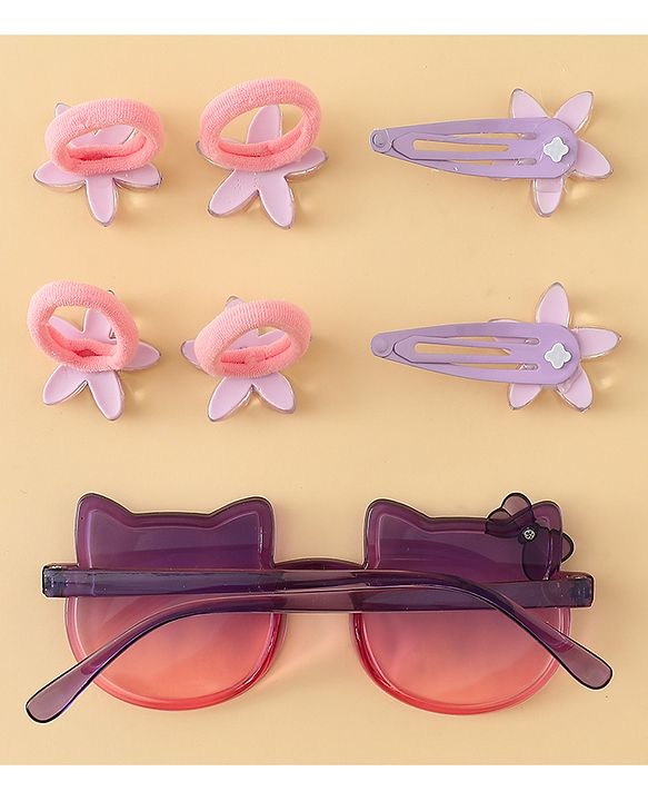 Babyhug Hair Accessories Combo Set of 3 Free Size - Light Purple