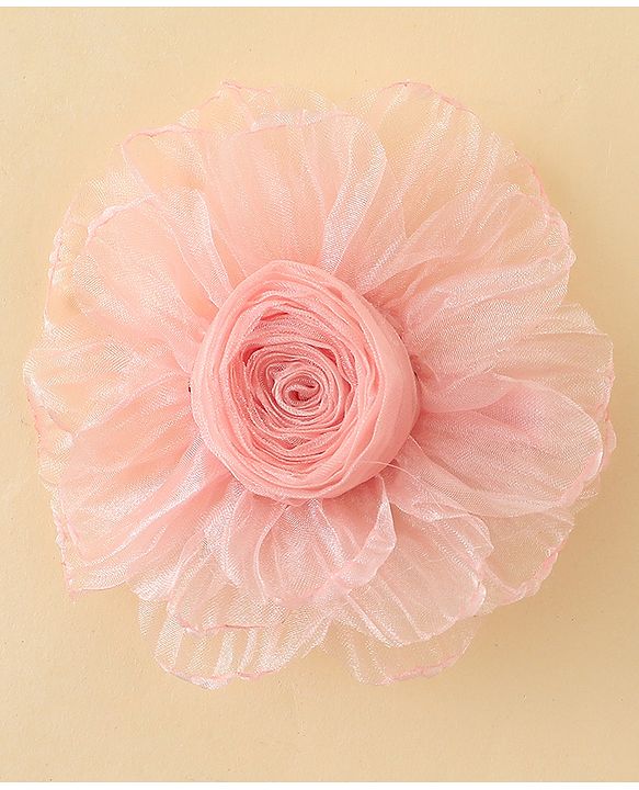 Babyhug Hair Clips With Floral Applique Pack of 1 - Cream