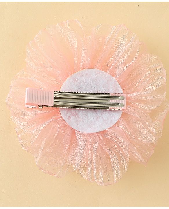 Babyhug Hair Clips With Floral Applique Pack of 1 - Cream