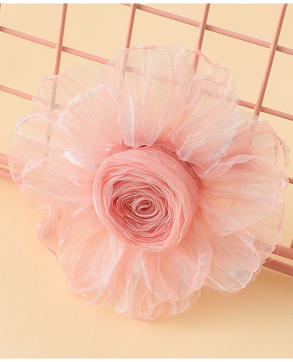 Babyhug Hair Clips With Floral Applique Pack of 1 - Cream