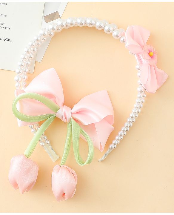 Pine Kids Hair Accessories Combo Set Free Size - Pink