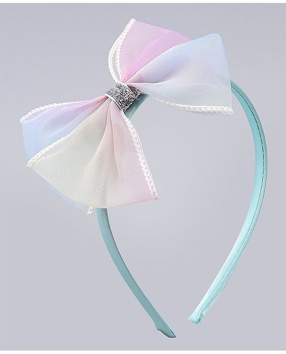 Babyhug Hair Bands With Floral & Bow Applique Pack of 2 - Multicolor