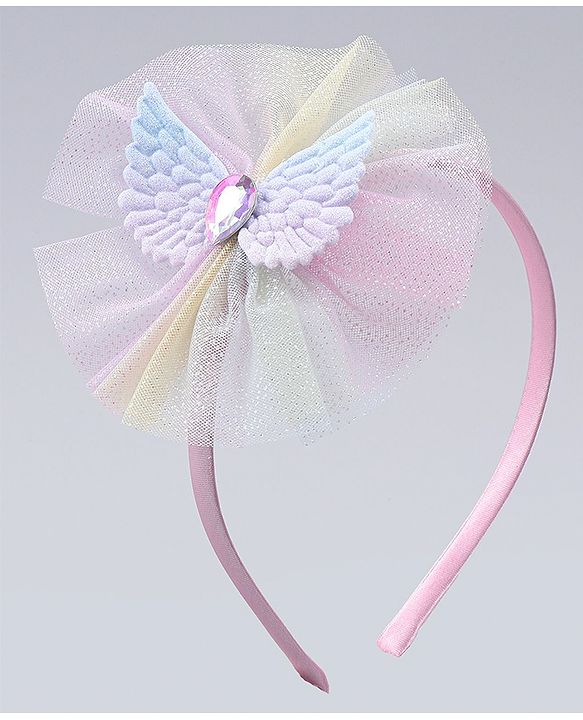 Babyhug Hair Bands With Floral & Bow Applique Pack of 2 - Multicolor