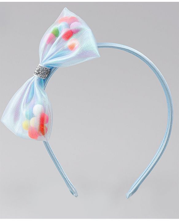 Babyhug Hair Bands with Bow Applique Pack of 2  - Multicolor