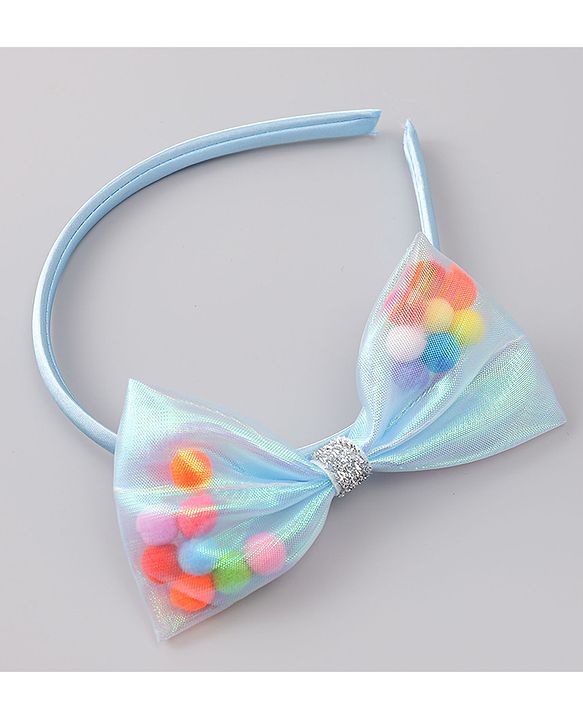 Babyhug Hair Bands with Bow Applique Pack of 2  - Multicolor