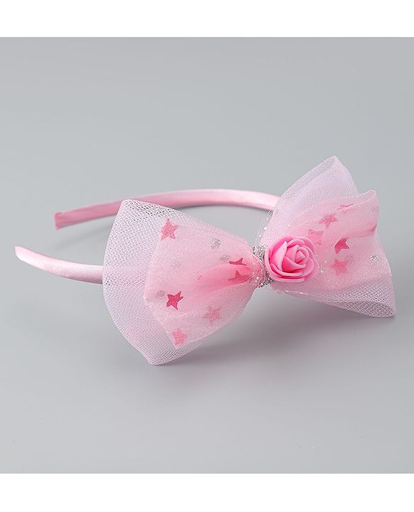 Babyhug Hair Bands with Bow Applique Pack of 2  - Multicolor