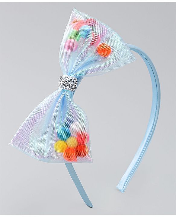 Babyhug Hair Bands with Bow Applique Pack of 2  - Multicolor