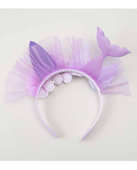 Babyhug Hair Bands With Floral & Marine Collection Applique - Pink