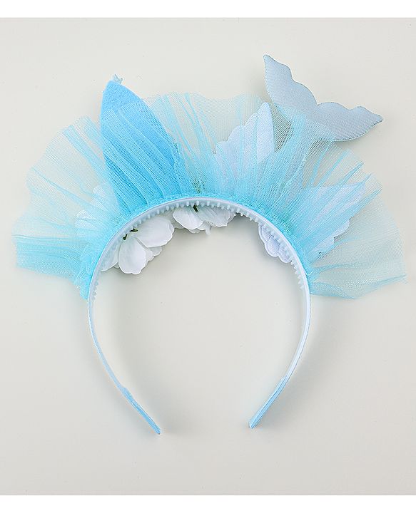 Babyhug Hair Bands With Floral & Marine Collection Applique - Pink