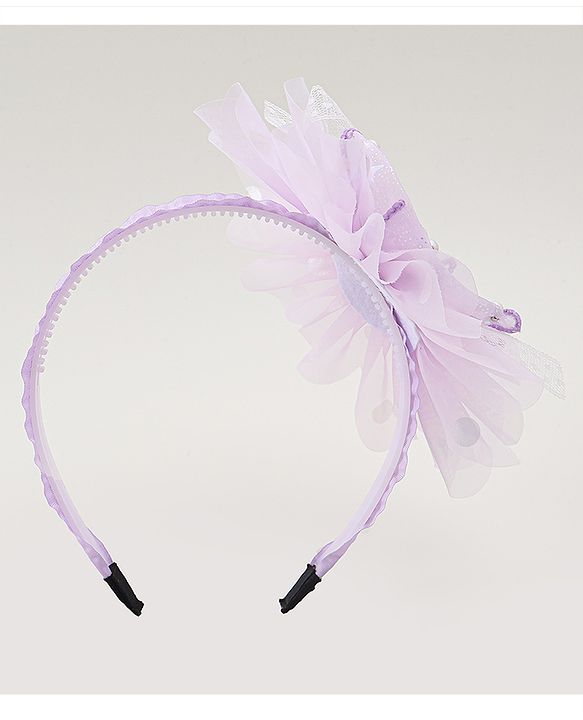 Babyhug Floral & Hearts Applique Hair Band - Pink