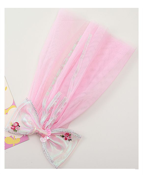 Babyhug  Hair Clip with Bow Applique- Off White