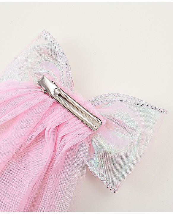 Babyhug  Hair Clip with Bow Applique- Off White
