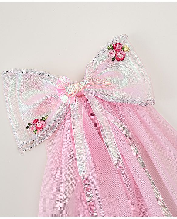 Babyhug  Hair Clip with Bow Applique- Off White
