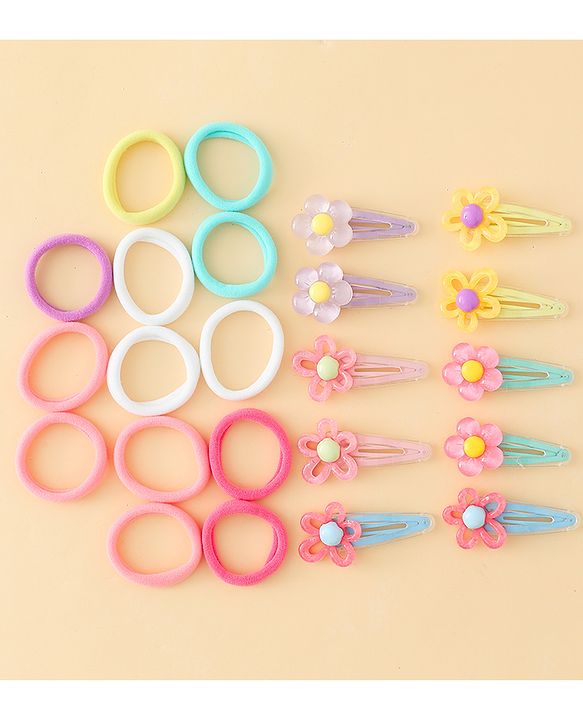 Babyhug Hair Accessories Combo Sets Pack of 18 Free Size - Multicolor