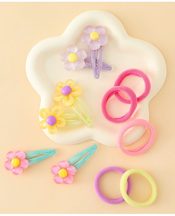 Babyhug Hair Accessories Combo Sets Pack of 18 Free Size - Multicolor
