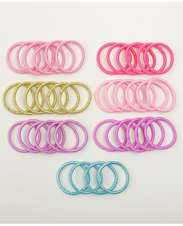 Babyhug Combo set Hair Clips & Rubber Bands - Multicolor