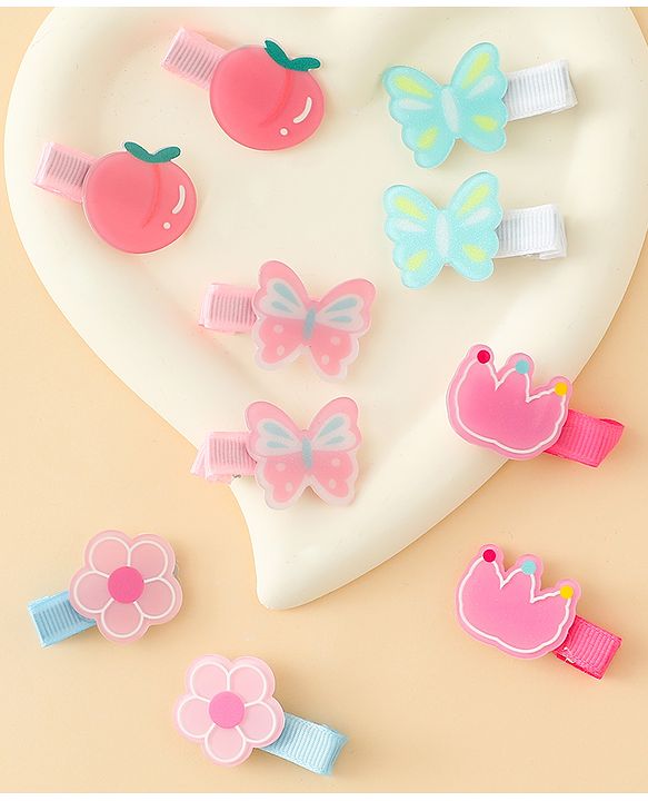 Pine Kids Hair Pins & Clips Pack of 5 Free Size - Multicolor