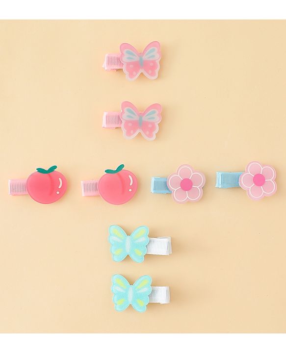 Pine Kids Hair Pins & Clips Pack of 5 Free Size - Multicolor