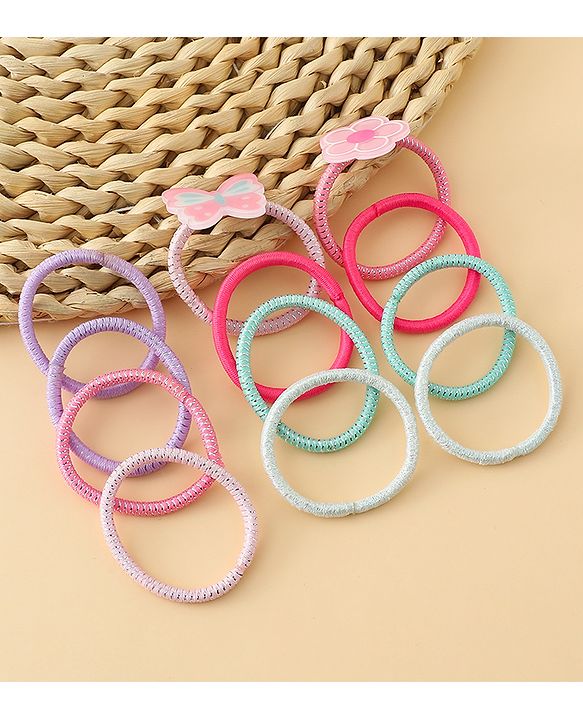 Babyhug Hair Accessories Combo Sets Pack of 14 Free Size - Multicolor