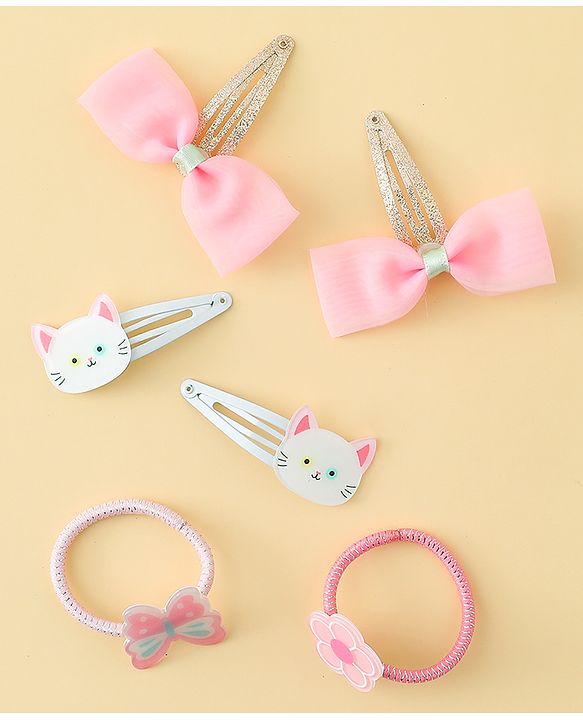 Babyhug Hair Accessories Combo Sets Pack of 14 Free Size - Multicolor