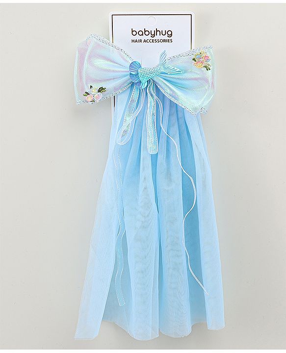 Babyhug  Hair Clip with Bow Applique- Off White