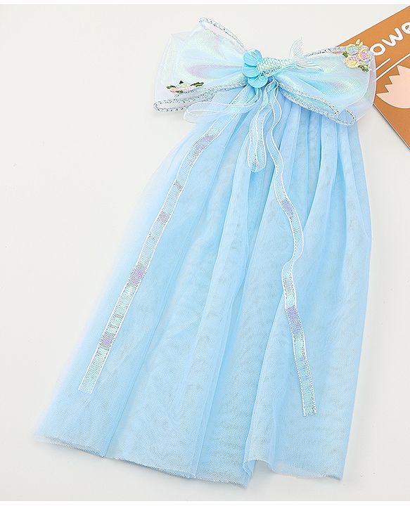 Babyhug  Hair Clip with Bow Applique- Off White