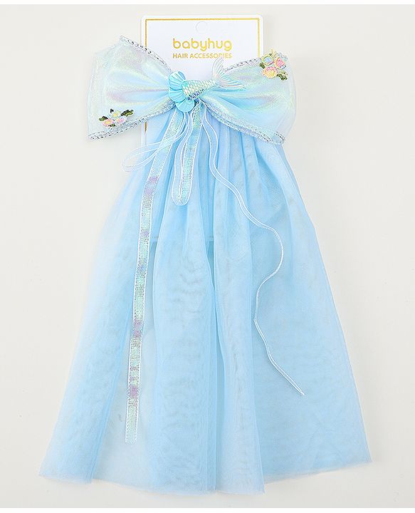 Babyhug  Hair Clip with Bow Applique- Off White