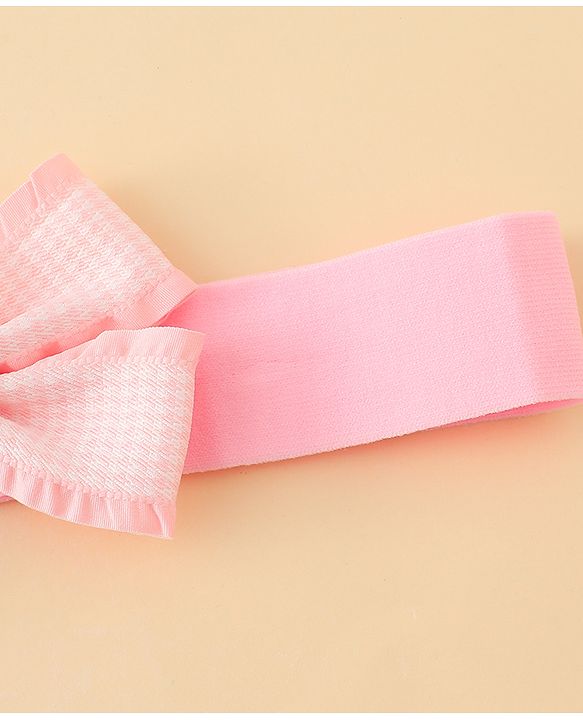 Babyhug Free Size Headbands With Bow Applique Pack of 2 - Multicolor