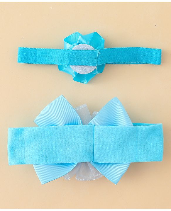 Babyhug Headbands With Floral & Bow Applique Pack of 2 - Pink