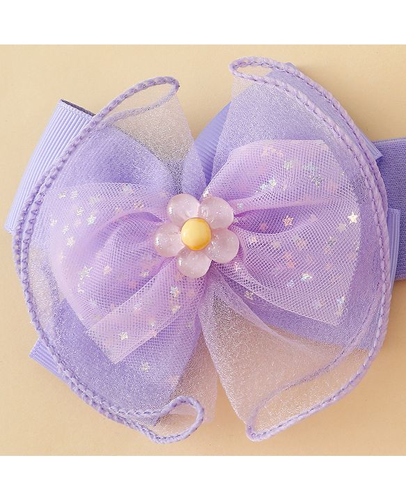 Babyhug Headbands With Floral & Bow Applique Pack of 2 - Pink