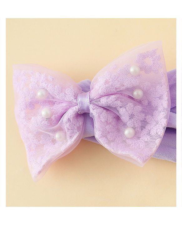 Babyhug Headbands With Bow & Floral Applique Pack of 3 - Multicolor