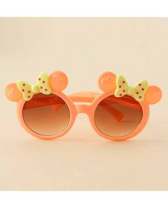 Babyhug Hair Accessories & Sunglasses Combo Set with Bow Applique - Pink