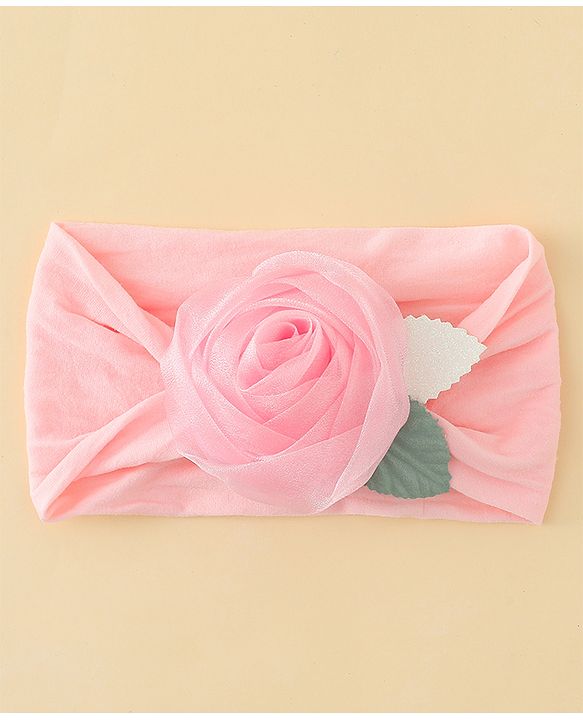 Babyhug Headbands with Floral Applique - Pink