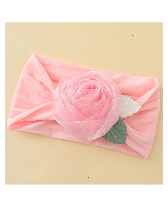 Babyhug Headbands with Floral Applique - Pink