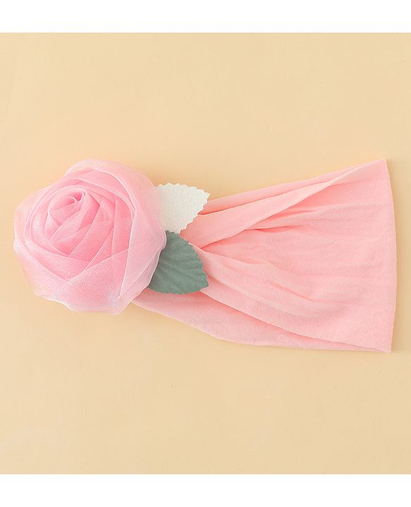 Babyhug Headbands with Floral Applique - Pink